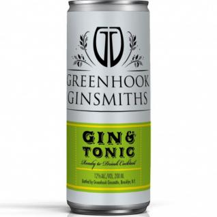 Greenhook Ginsmiths - Gin and Tonic Cans (200ml 4 pack cans) (200ml 4 pack cans)